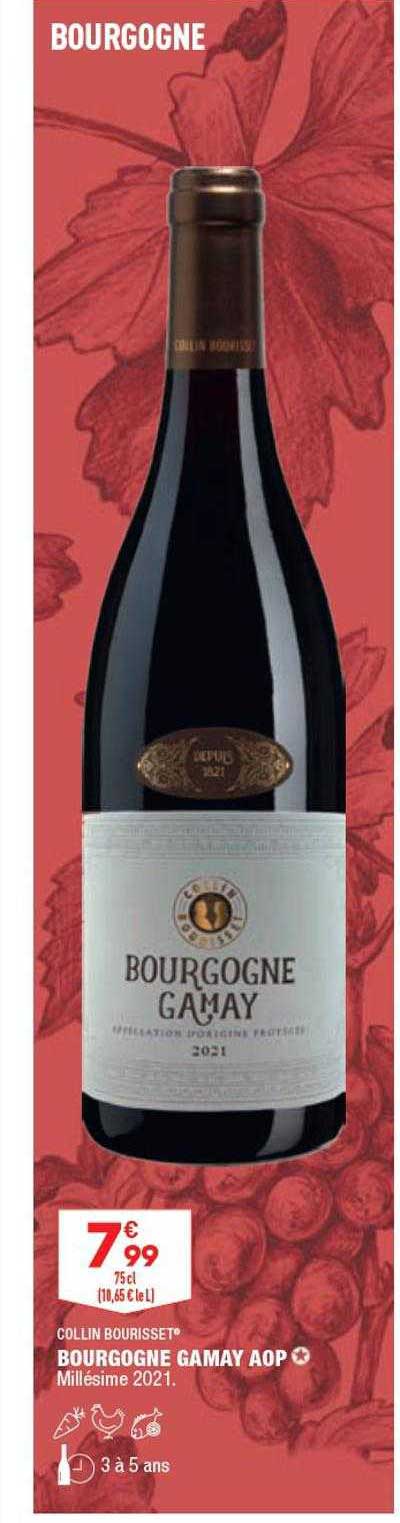 bourgogne gamay aop millésime 2021 collin bourisset