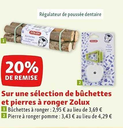 bûchettes et pierres à ronger zolux