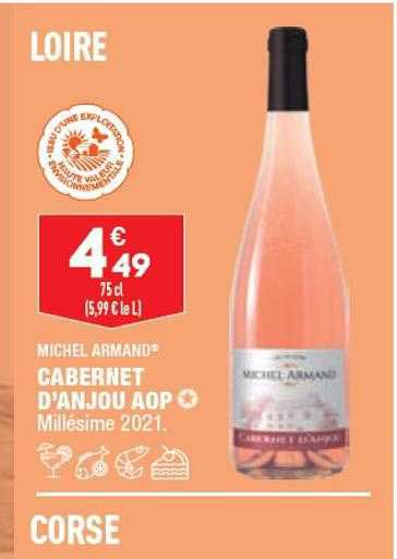 cabernet d'anjou aop michel armand