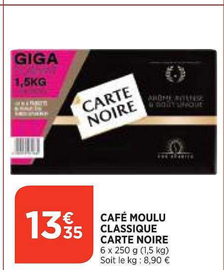Café Moulu Classique Carte Noire