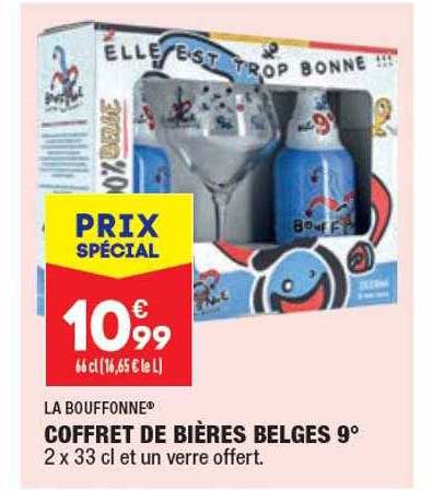coffret de bières belges 9° la bouffonne