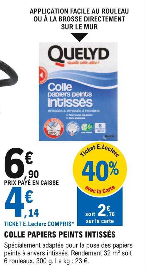 colle papiers peints intissés