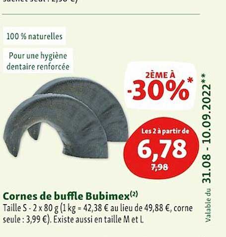 cornes de buffles bubimex
