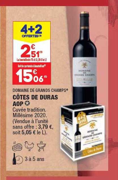 côtes de duras aop domaine de grands champs