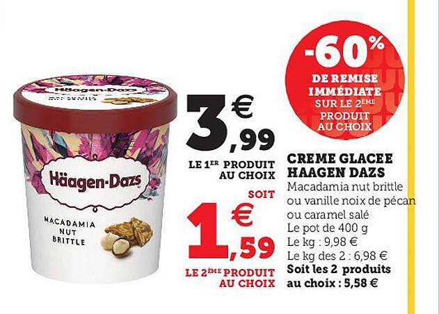 crème glacée häagen dazs
