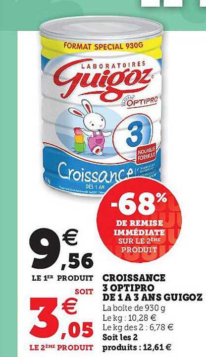 croissance 3 optipro de 1 à 3 ans guigoz