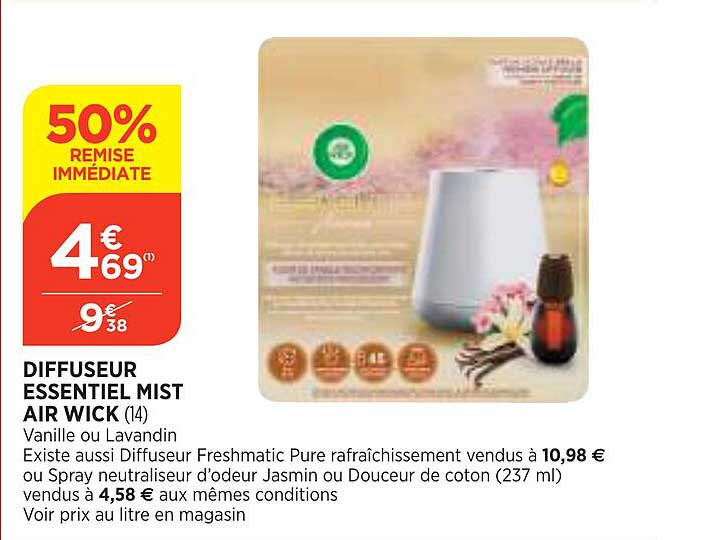 diffuseur essentiel mist air wick