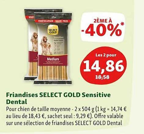 Friandises Select Gold Sensitive Dental