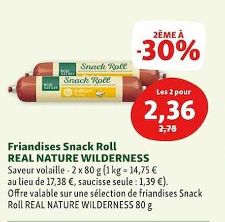friandises snack roll real nature wilderness