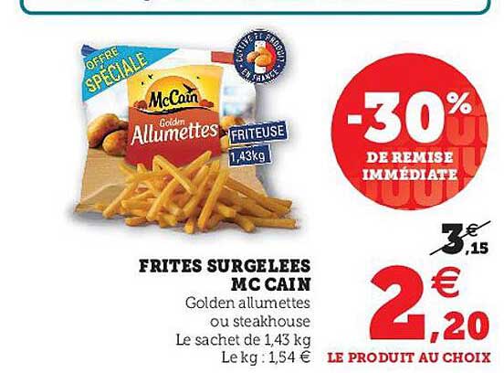 Frites Surgelées Mc Cain