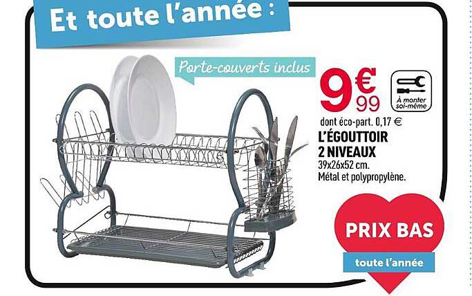 L'égouttoir 2 Niveaux