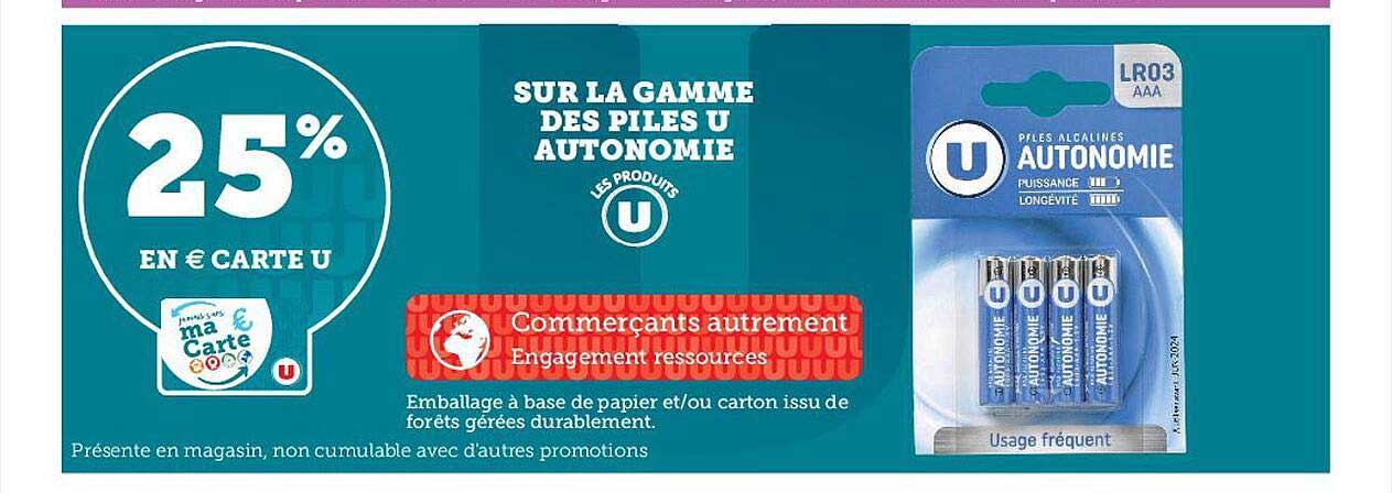 la gamme des piles u autonomie