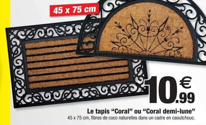 le tapis "coral" ou "coral demi-lune"