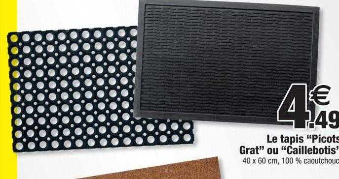 le tapis "picots grat" ou "caillebotis"