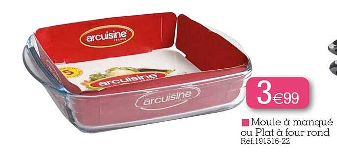 moule à manqué ou plat à four rond