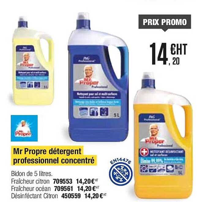 mr propre détergent professionnel concentré