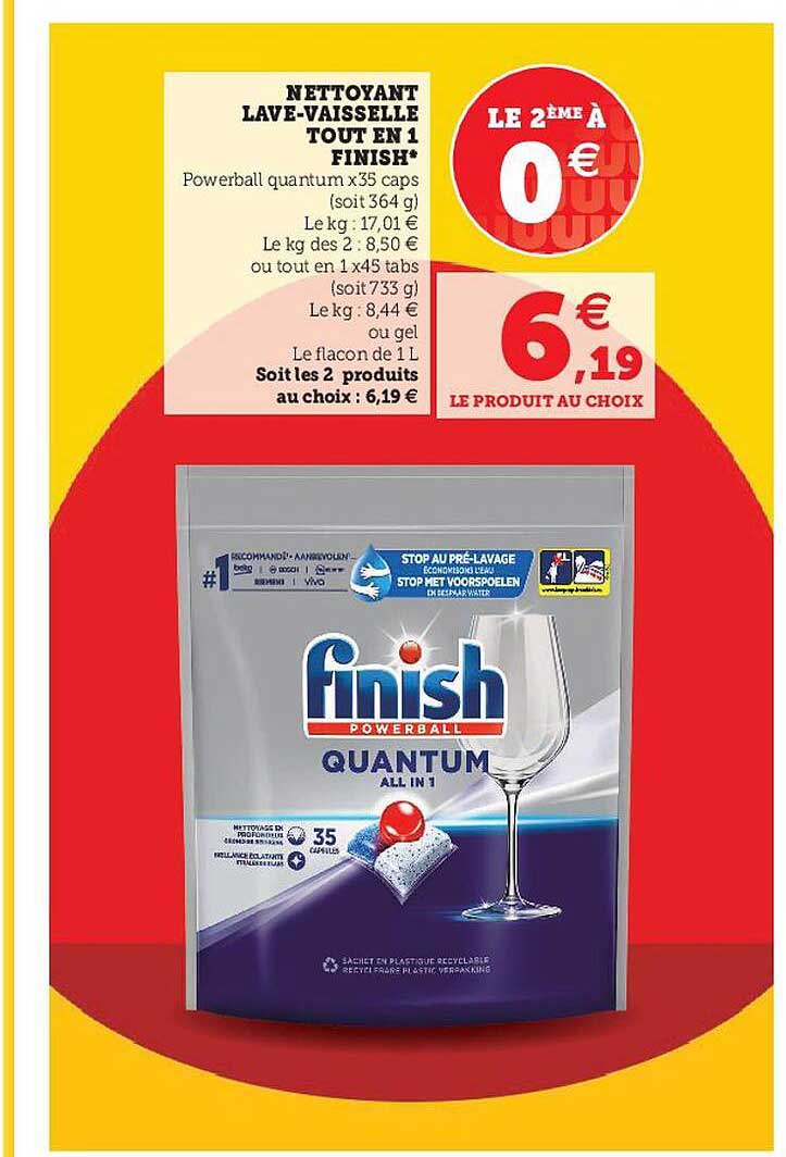 nettoyant lave-vaisselle tout en 1 finish