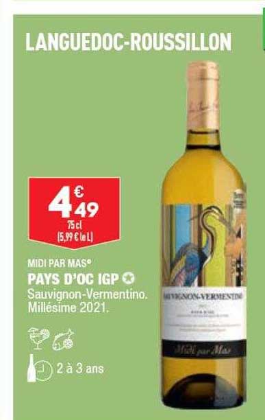 pays d'oc igp midi par mas