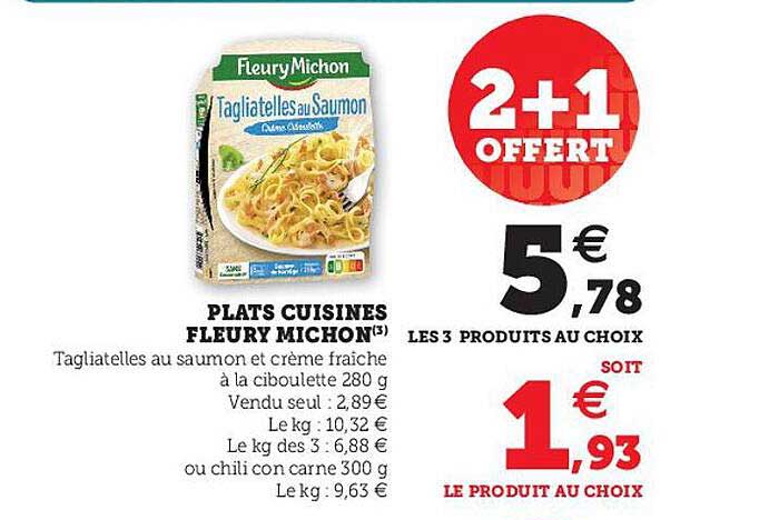 plats cuisinés fleury michon