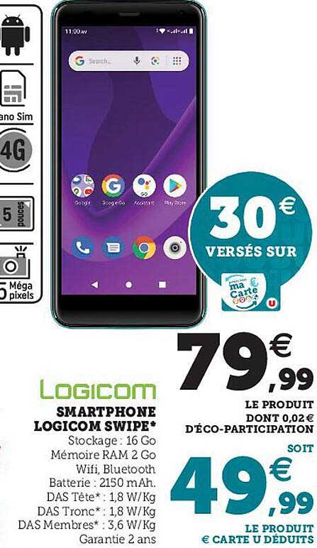 smartphone logicom swipe
