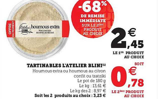 tartinables l'atelier blini