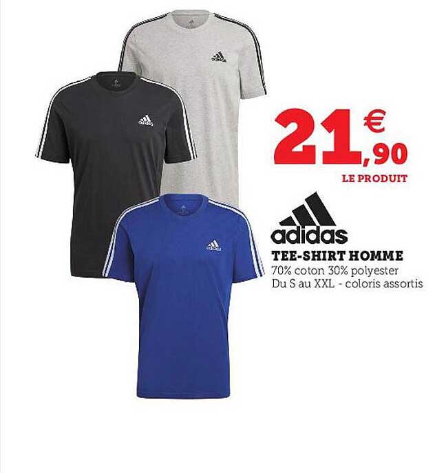 tee-shirt homme adidas
