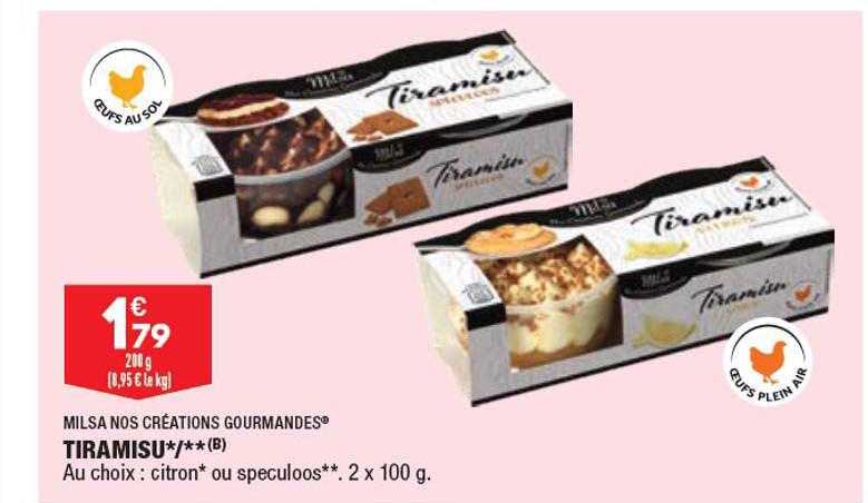 Tiramisu Milsa Nos Créations Gourmandes