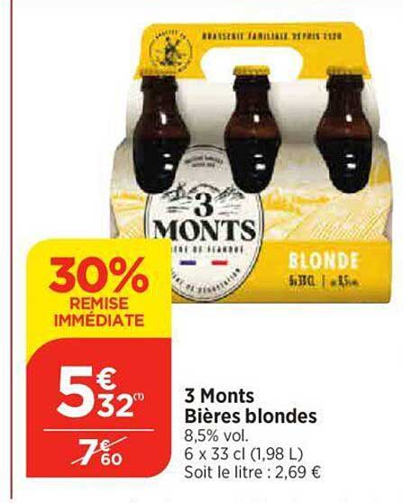 3 monts bières blondes