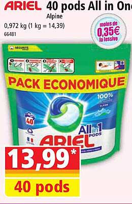 40 pods all in one ariel