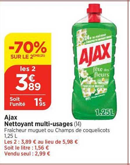 ajax nettoyant multi-usages
