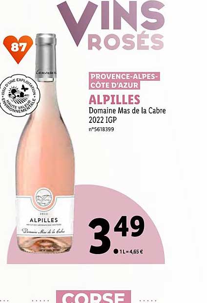 alpilles domaine mas de la cabre 2022 igp