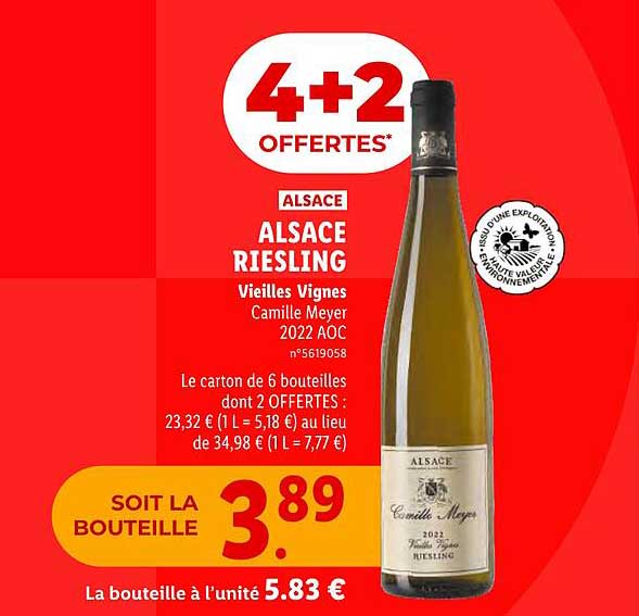 alsace riesling vieilles vignes camille meyer 2022 aoc