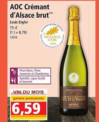 aoc crémant d'alsace brut louis engler