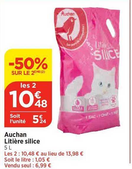 Auchan Litière Silice