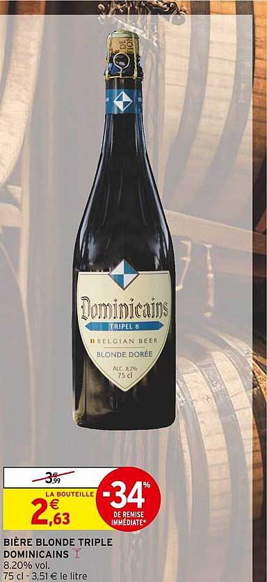 bière blonde triple dominicains