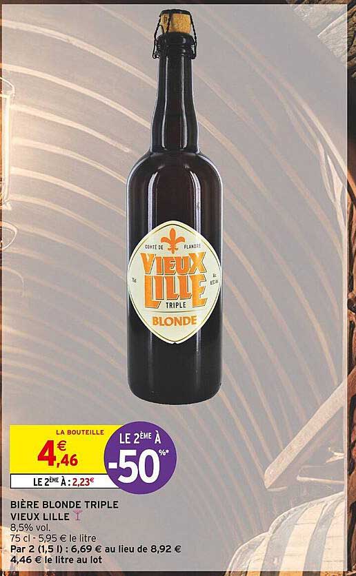 bière blonde triple vieux lille
