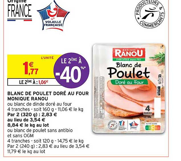 blanc de poulet doré au four monique ranou