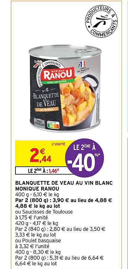 blanquette de veau au vin blanc monique ranou