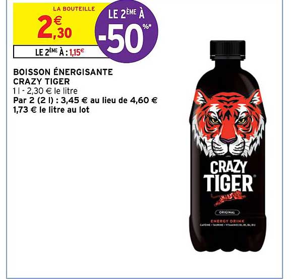boisson énergisante crazy tiger