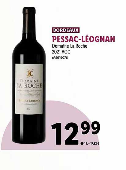 bordeaux pessac-léognan domaine la roche 2021 aoc