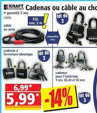 cadenas ou câble kraft werkzeuge