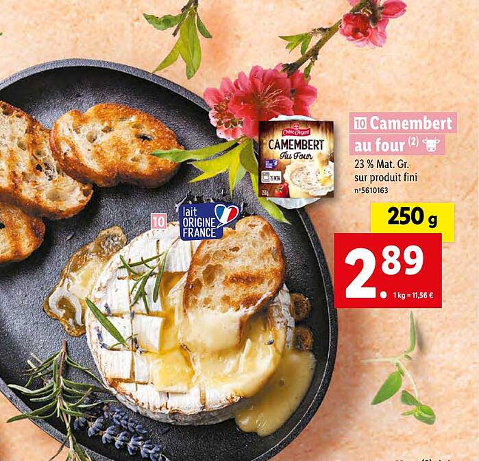 camembert au four chêne d'argent