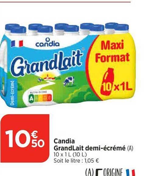 Candia GrandLait Demi-écrémé