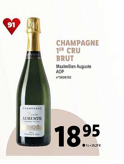 champagne 1er cru brut maximilien auguste aop