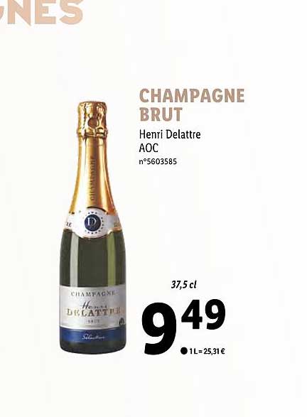 champagne brut henri delattre aoc
