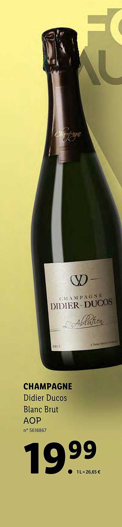 champagne didier ducos blanc brut aop