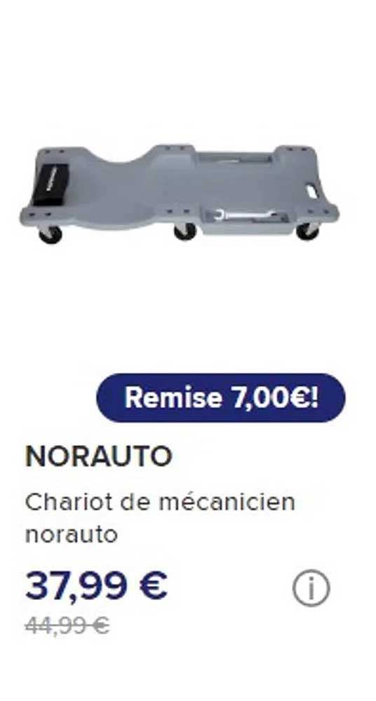 chariot de mécanicien norauto