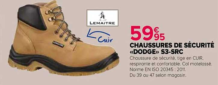 Chaussures De Sécurité «dodge» S3-src