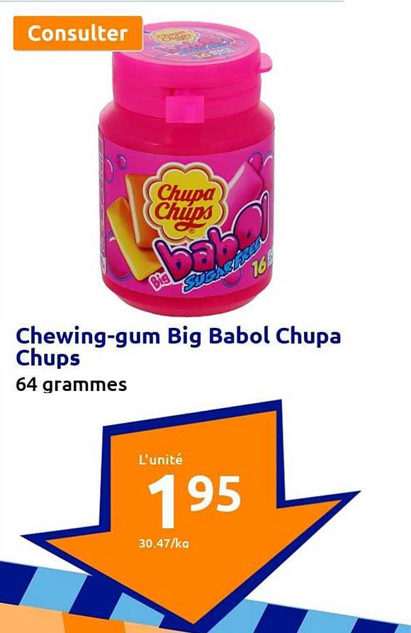 chewing-gum big babol chupa chups