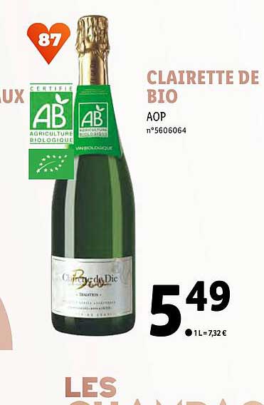 clairette de bio aop